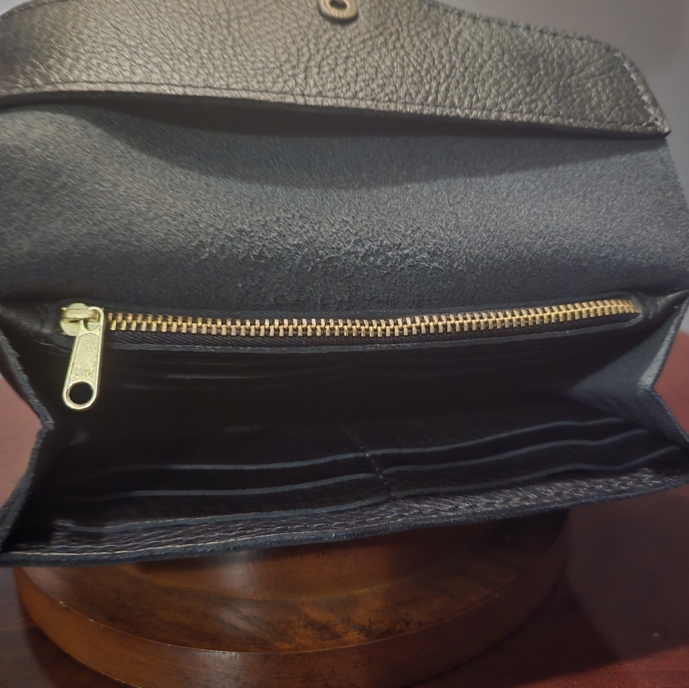 NEW Portland Leather Goods Large Bozeman Wallet/Black - Picture 5 of 12